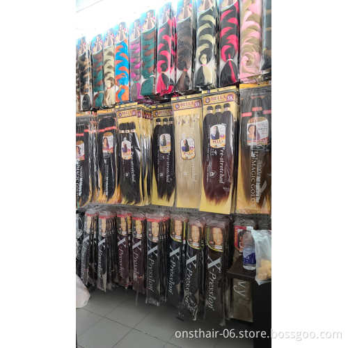 Onst Kalon Jumbo hair braids Ultra Box Braid Hair Extension Synthetic crochet box braids Wick Hair X Pression 165g 82 Inches